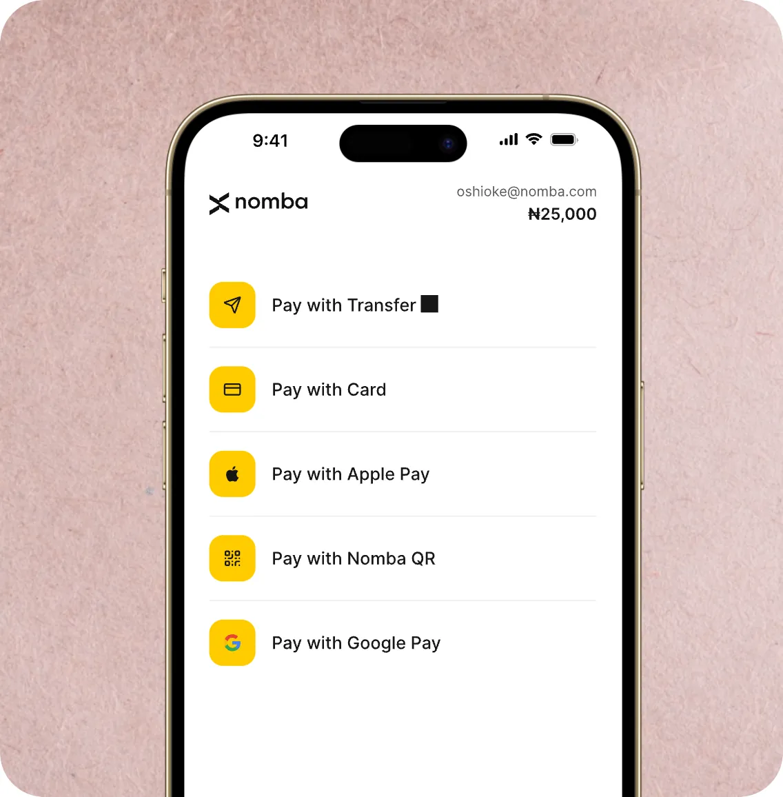 Nomba checkout on laptop and mobile showing responsive payment flow