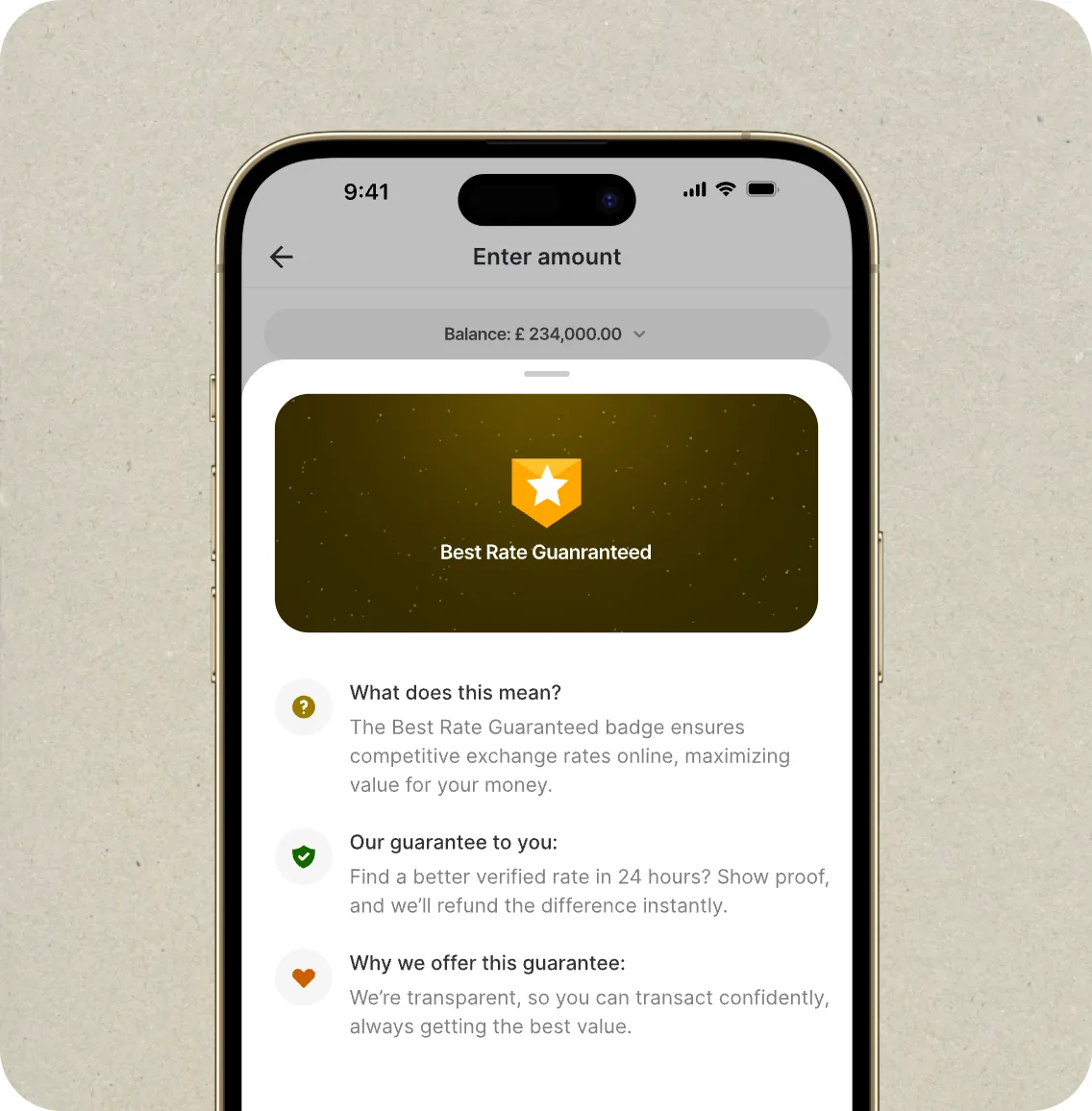 Nomba app showing live exchange rates for international transfers
